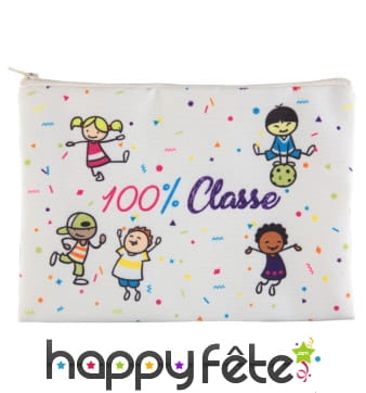 Trousse imprimée 100% classe