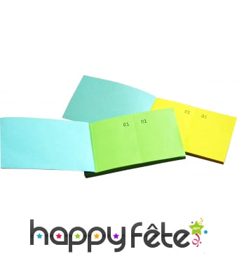 Tickets neutre 2 souches