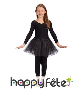 Tutu noir uni pour enfant