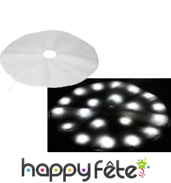 Tapis pour pied de sapin de noël avec guirlande