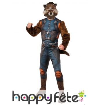 Tenue Rocket Raccoon,adulte gardiens galaxie2