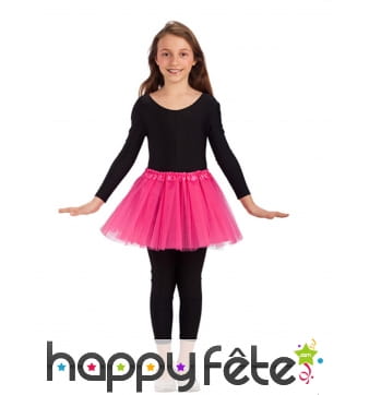 Tutu rose uni pour enfant