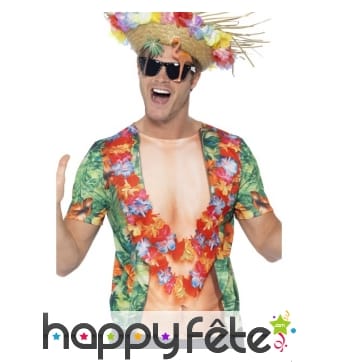 T-Shirt aux imprimés Hawaien