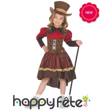 Tenue steampunk luxe pour fille