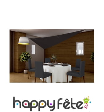 Tenture/voile noir de1.5 x 4 m