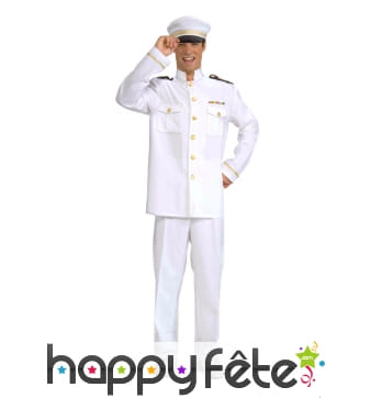 Uniforme blanc de marin capitaine