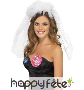 Voile blanc bride to be