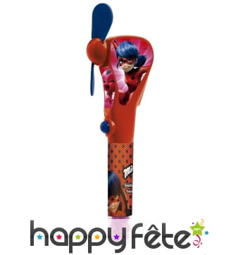 Ventilateur Ladybug de 20cm avec bonbons
