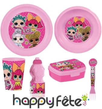 Vaisselle LOL en plastique