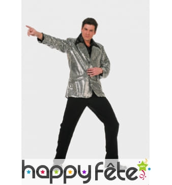 Veste showman argentée