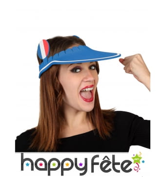 Visière supporter de France en mousse