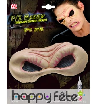 Yeux de demon avec peau en latex