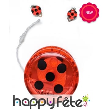 Yoyo LadyBug lumineux avec boucles d'oreilles