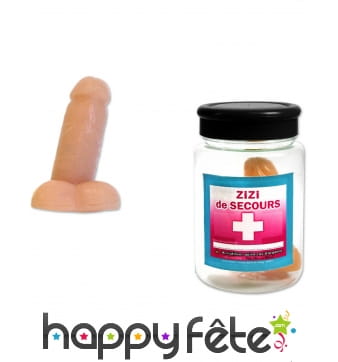 Zizi de secours dans un bocal