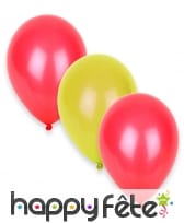 12 Ballons aux couleurs de l'Espagne