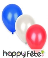 12 Ballons aux couleurs de la France