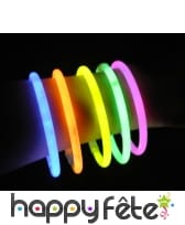 100 bracelets bleu lumineux d'ambiance, image 1