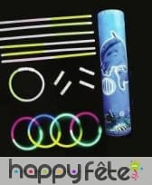 100 bracelets bleu lumineux d'ambiance, image 8