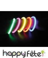 100 bracelets bleu lumineux d'ambiance