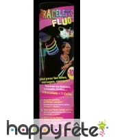 100 bracelets lumineux multicolores