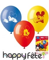 10 ballons Mickey Mouse