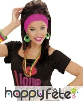 15 Bracelets multicolores années 80