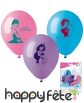 10 ballons princesses Disney