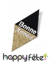 10 Confettis de table Bonne année or noir, image 1