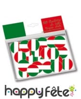 150 confettis de table drapeaux Italie