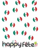 150 confettis de table drapeaux Mexique, image 1