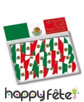 150 confettis de table drapeaux Mexique