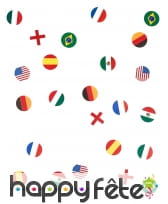 150 confettis de table drapeaux multi-nations, image 3