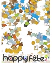 100g de confettis multicolores en papier