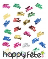 15g de confettis Happy Birthday de table, image 1