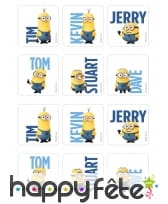 12 d&eacute;cors Minions en sucre pour biscuit