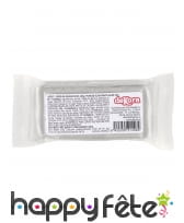 100g de pâte à sucre coloris argent