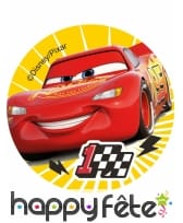 12 Décos pour biscuits Cars de 6 cm en amidon, image 2