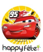 12 Décos pour biscuits Cars de 6 cm en amidon, image 3