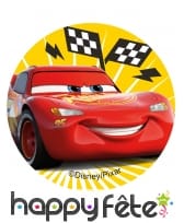 12 Décos pour biscuits Cars de 6 cm en amidon, image 4