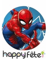 12 Décos pour biscuits Spiderman de 5,8 cm, amidon, image 1