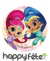 12 Décos Shimmer and Shine pour biscuits de 6 cm, image 2