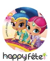 12 Décos Shimmer and Shine pour biscuits de 6 cm, image 4