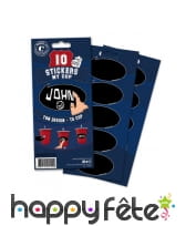 10 étiquettes nom à gratter pour gobelet, image 3