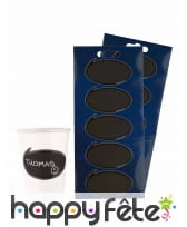 10 étiquettes nom à gratter pour gobelet