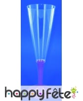 10 flutes à champagne lilas parme