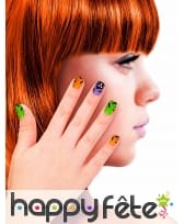 12 Faux ongles motifs Halloween pour enfant, image 2