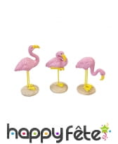 1 Flamant rose de table, 3,5 x 10 cm