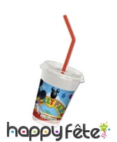 12 Gobelets Mickey Mouse avec couvercle, 200 ml