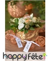 12 marques place rectangulaires avec ruban, image 1