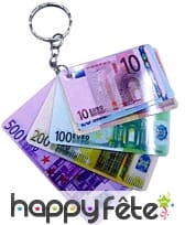 12 porte clefs billets euro